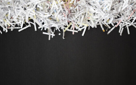 Shredded documents